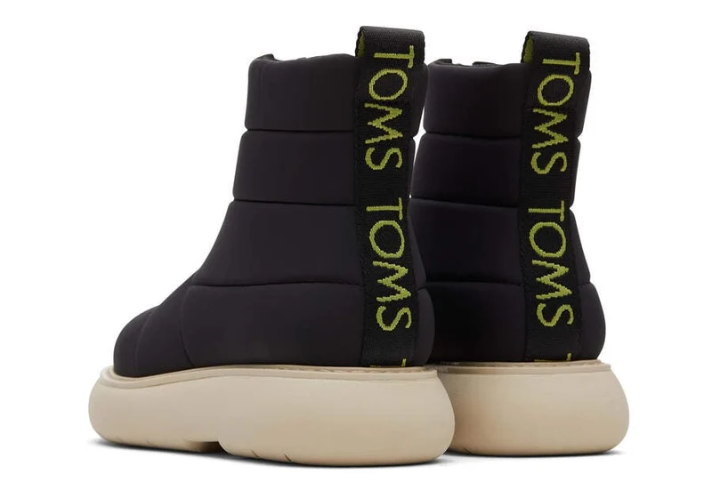 TOMS Alpargata Mallow Puffer-Stiefel für Damen – Schwarz