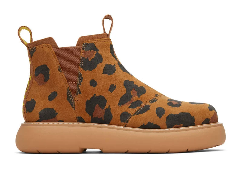 TOMS Damen Alpargata Mallow Chelsea Stiefel - Braun Leopard