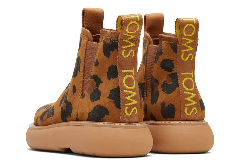 TOMS Damen Alpargata Mallow Chelsea Stiefel - Braun Leopard