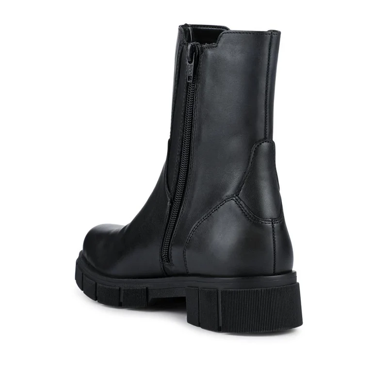 Chunky Leather Chelsea Boots - DRS42509 / 327 731 - Black Leopard
