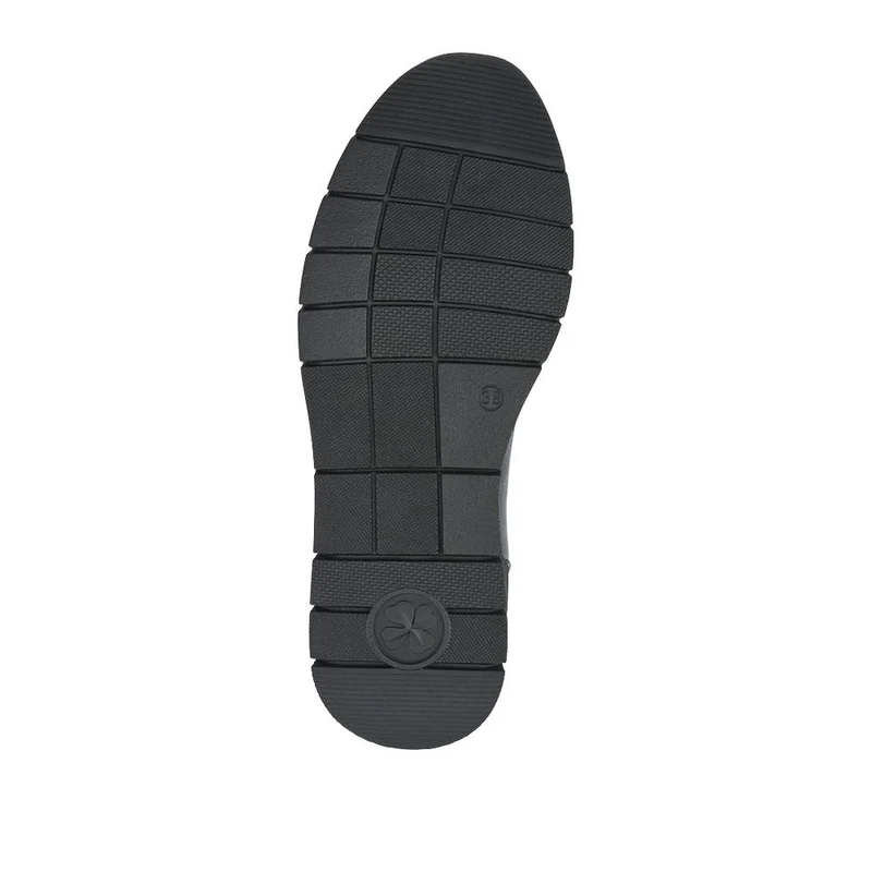 Heeled Leather Penny Loafers - BRK42010 / 328 370 - Black