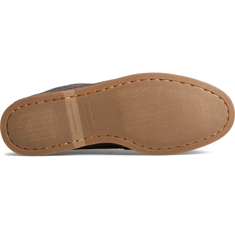 Sperry Authentische Herren-Boot-Chukka-Stiefel aus getrommeltem Leder – Dunkelbraun