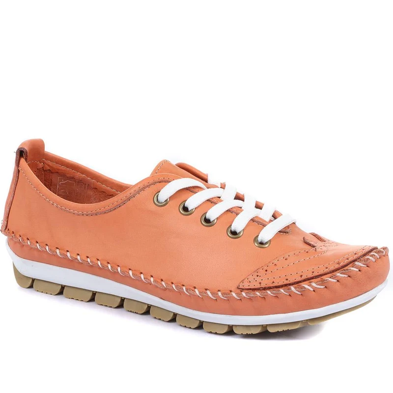 Leather Lace-Up Trainers - SIMIN31003 / 317 969