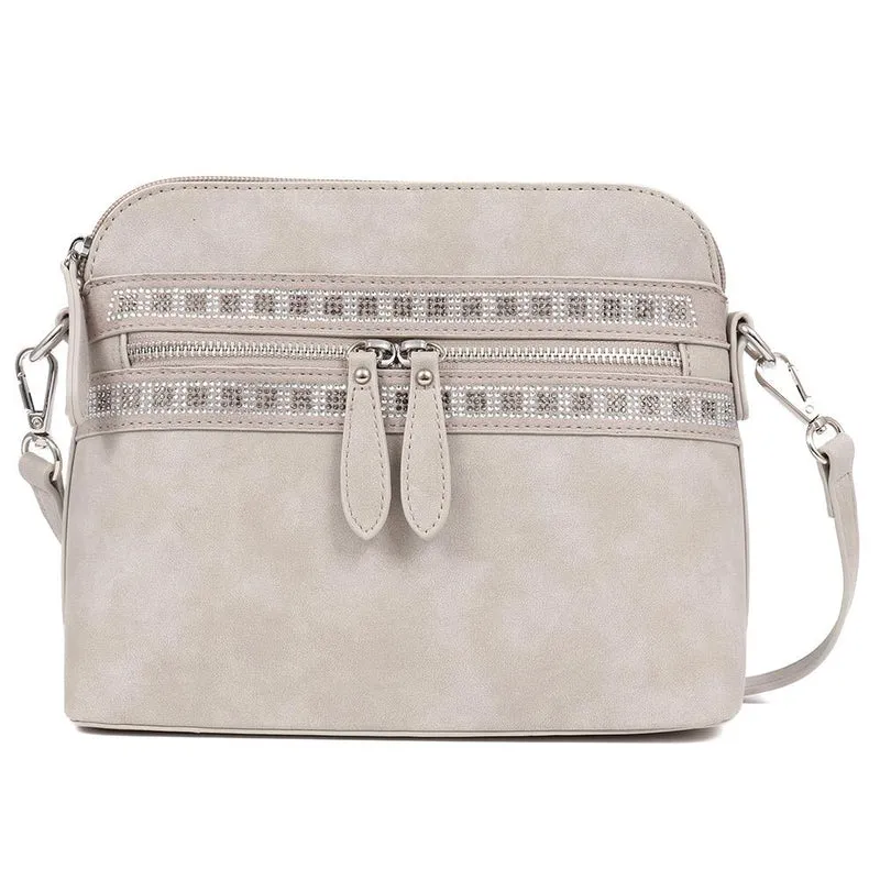 Zip-Fasten Crossbody Bag - RIM37005 / 323 896 - Beige