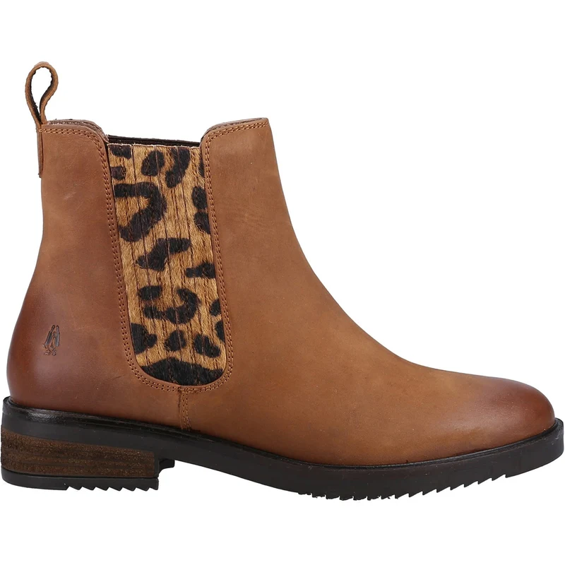 Hush Puppies Damen-Stiefelette Stella aus Leder – Hellbraun