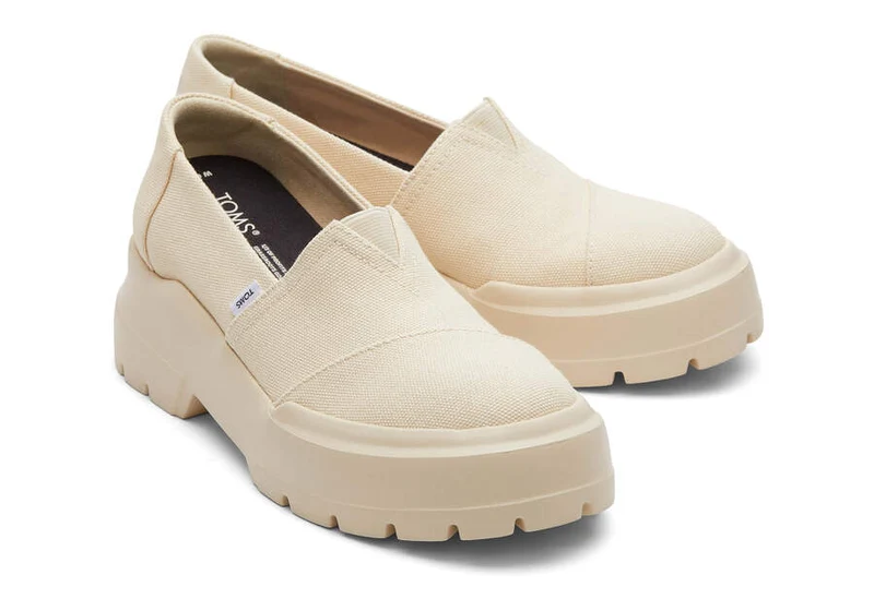 TOMS Damen Combat Low Schuh – Beige