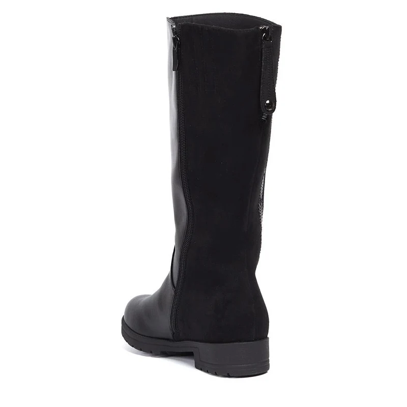 Wide Calf Long Boots - WLIG40005 / 325 963 - Black
