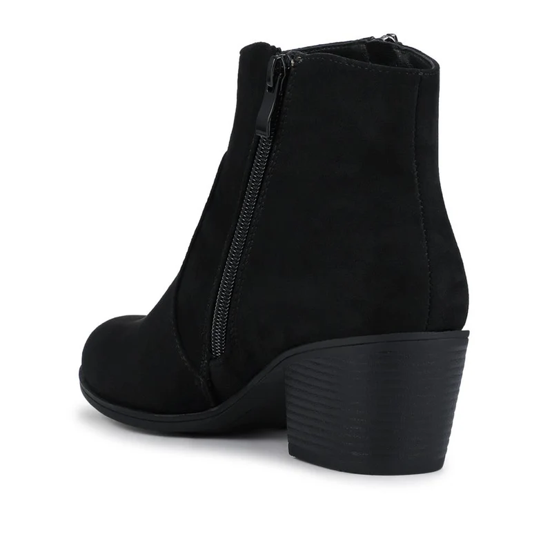 Western-Heeled Ankle Boots - SANYI40001 / 325 935 - Black