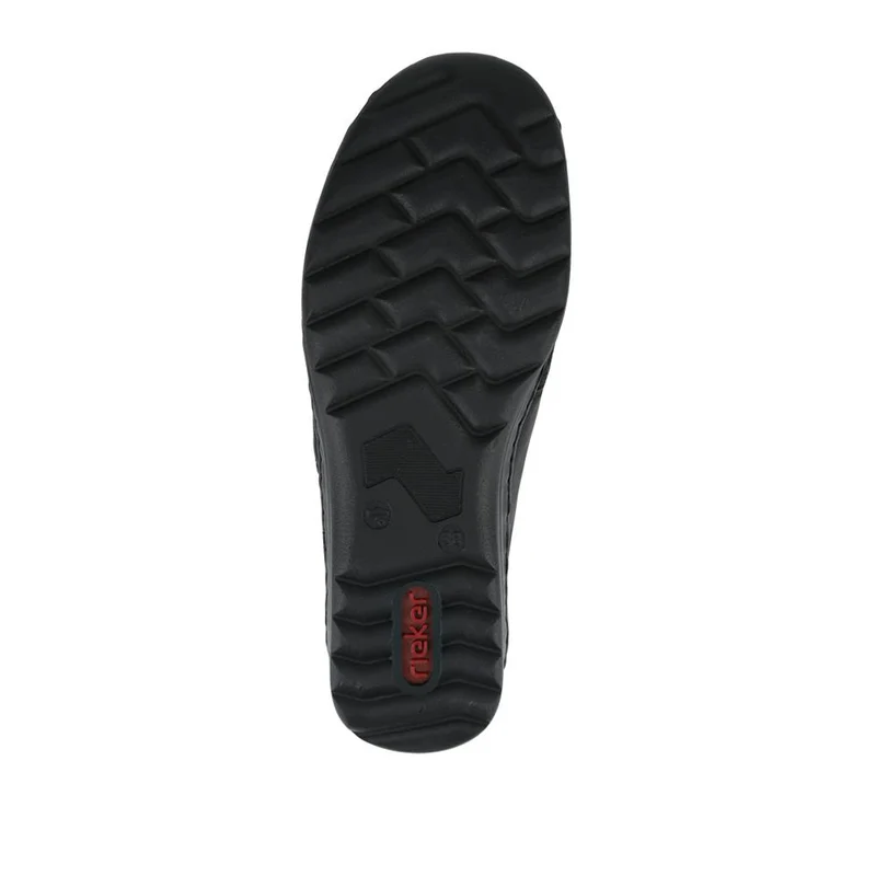 Rieker Wide Fit Cushioned Touch-Fasten Shoes - RKR42525 / 327 691 - Black
