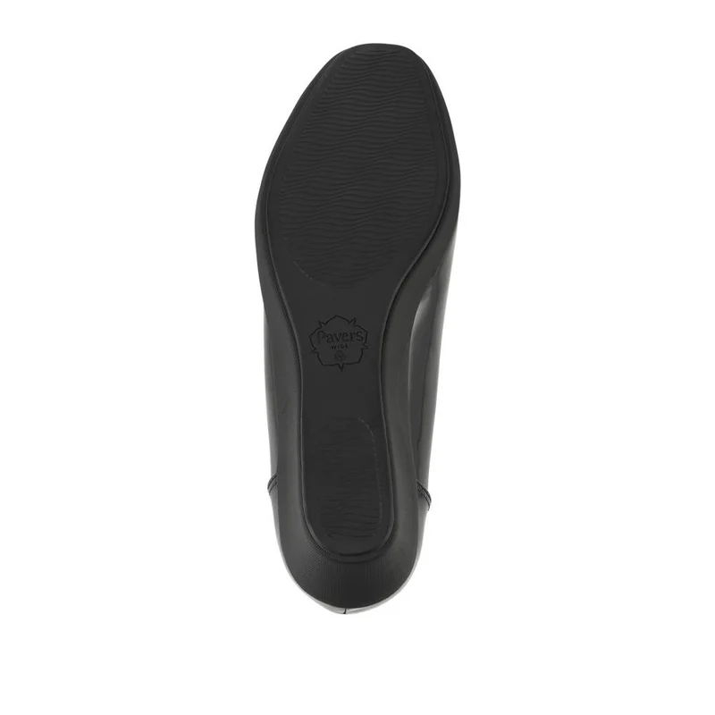 Wide Fit Flexible Wedge Heel Slip On Shoes - MAIN42005 / 328 561 - Black Patent