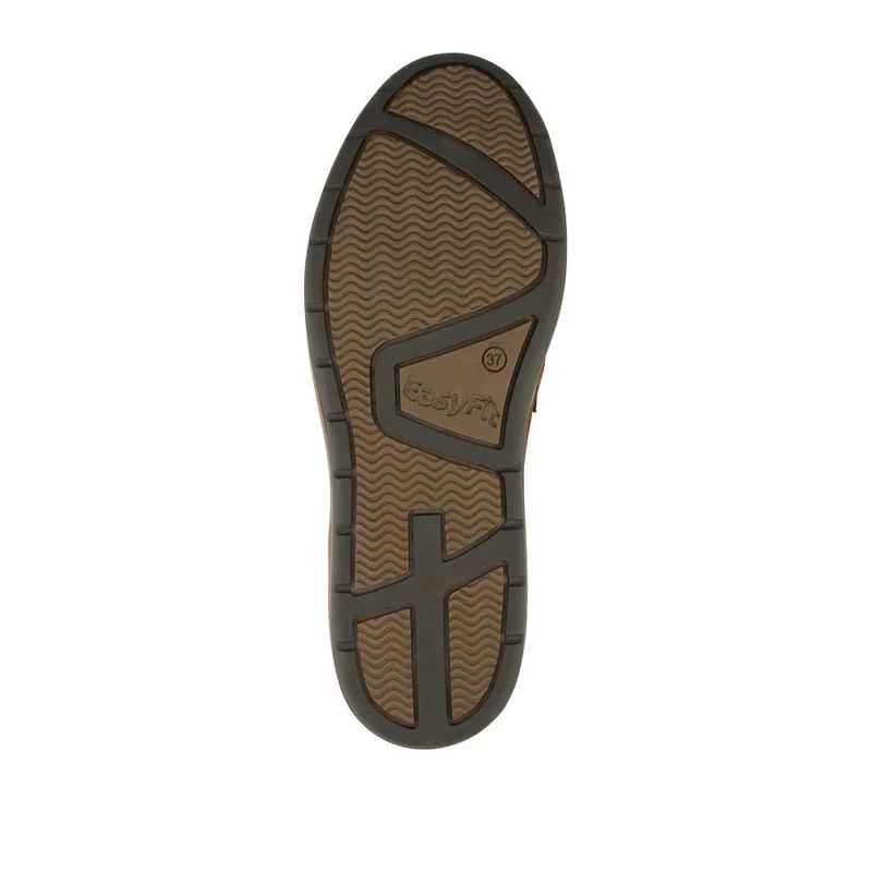 EasyFit Extra Wide Leather Penny Loafers - MINDY / 328 115 - Tan