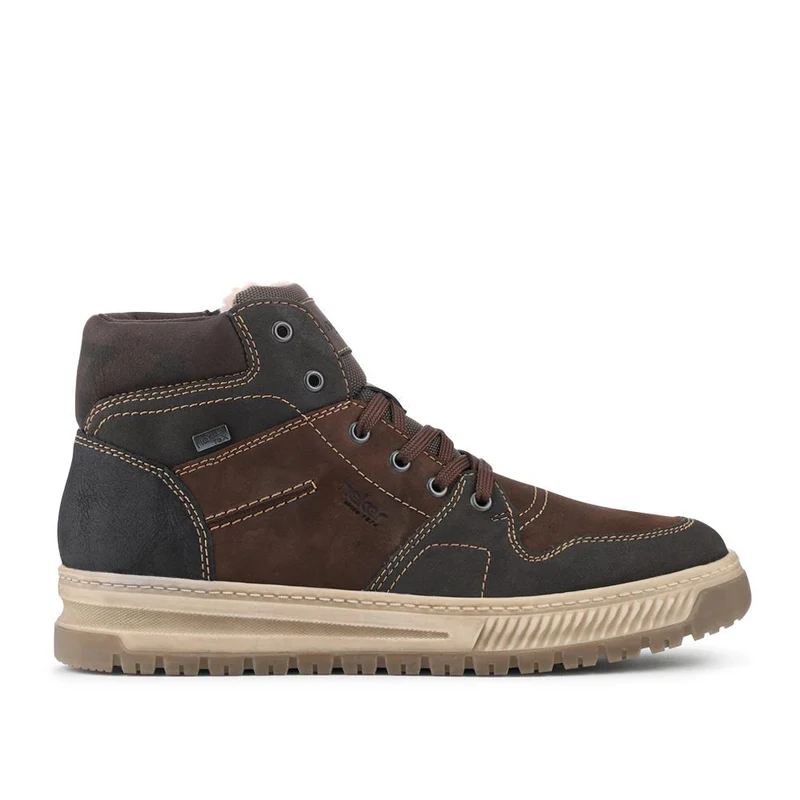 Rieker Leather Cushioned Hi Tops - RKR42541 / 328 106 - Brown