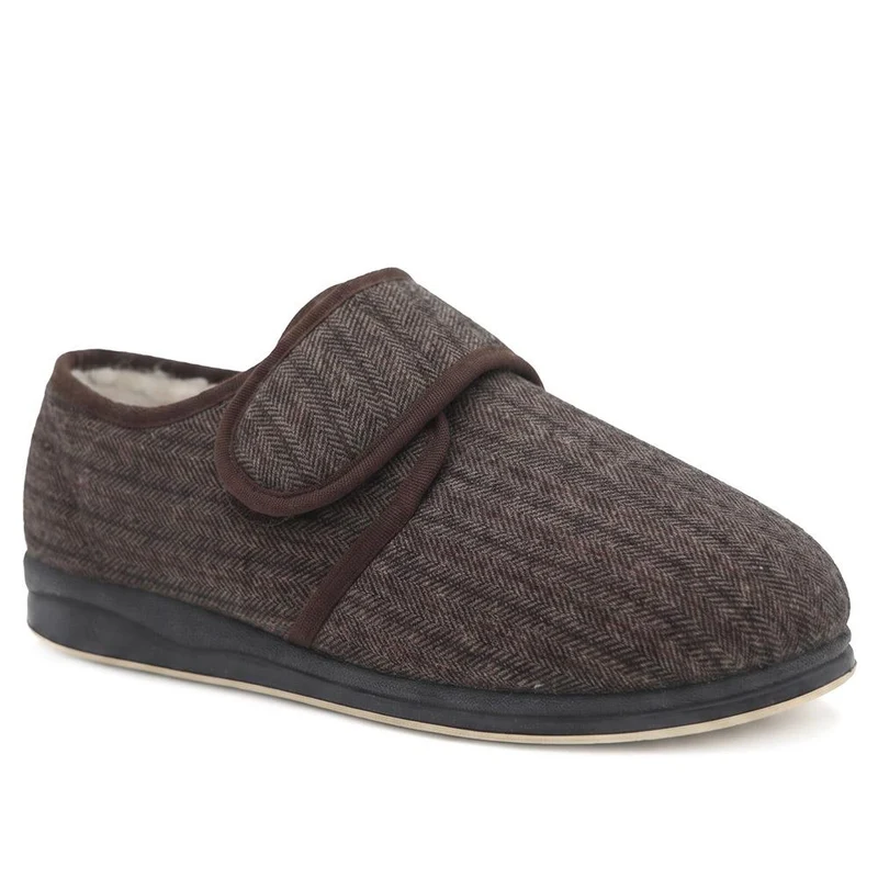 Extra-Wide Faux-Fur-Lined Slippers - AUGUST / 328 471