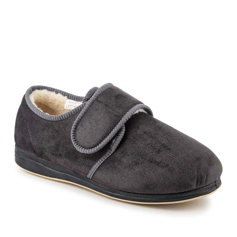 Extra-Wide Faux-Fur-Lined Slippers - AUGUST / 328 471