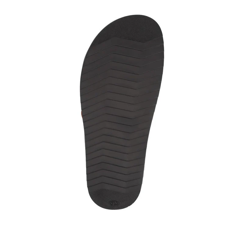 Strappy Leather Slides - JFOOT41009 / 327 467 - Tan