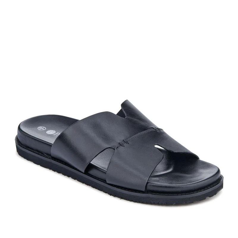 Casual Men's Leather Slide Sandals - JFOOT41010 / 327 468