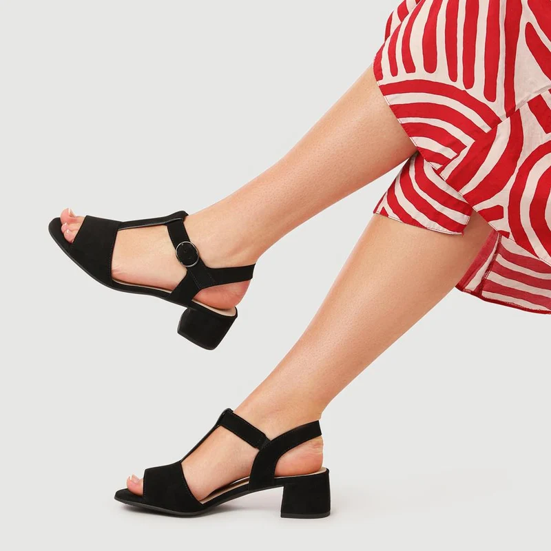 Mead Gabor Smart Leather Sandals - GAB41528 / 327 036 - Black