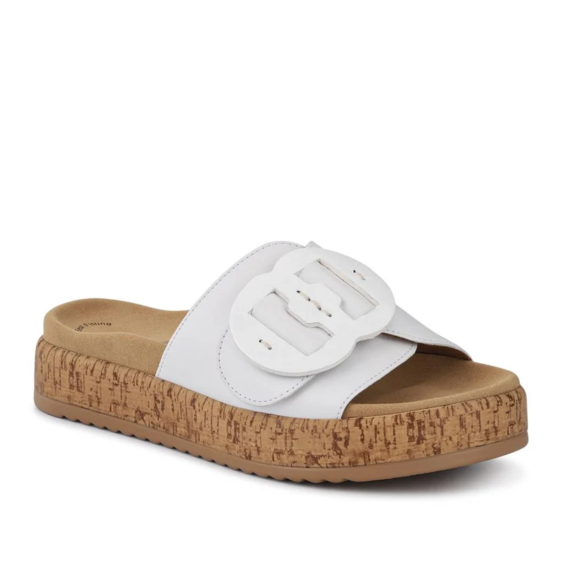Touch-Fasten Leather Mule Sandals - GAB41530 / 327 038