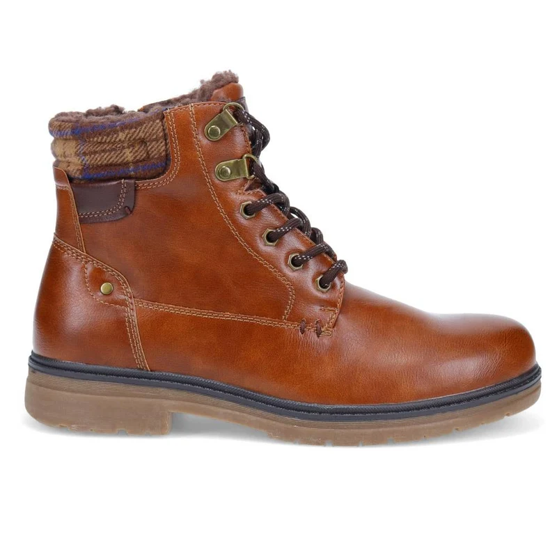Fur Cuffed Wide Fit Boots - XINGH40009 / 325 765 - Tan