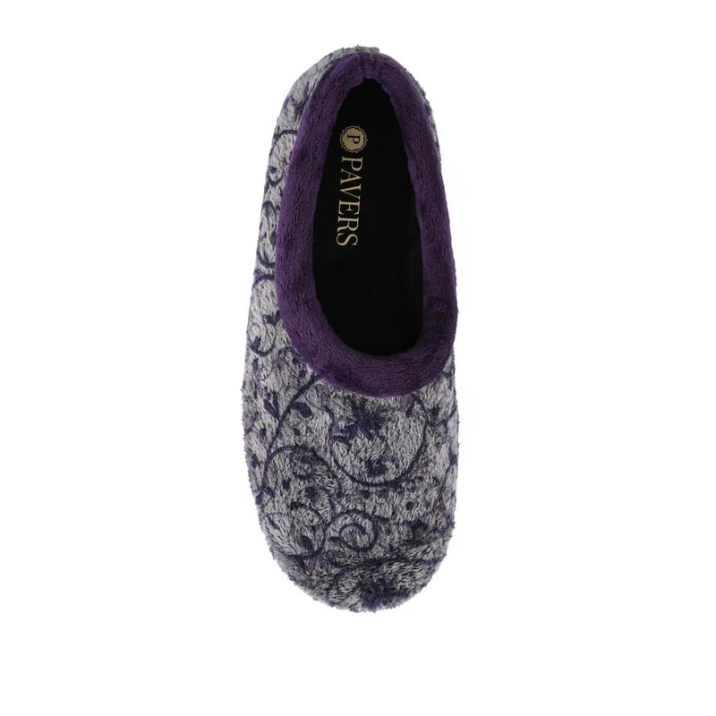 Warm-Lined Full Slippers - ANAT42002 / 328 299 - Purple