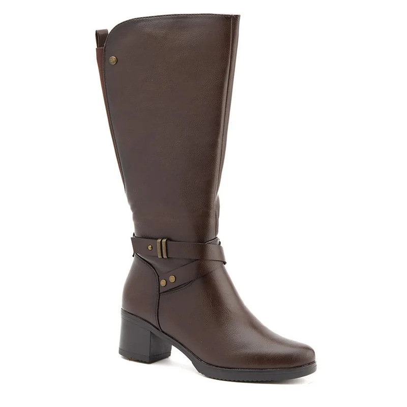 Block-Heeled Long Boots - WK40013 / 326 375