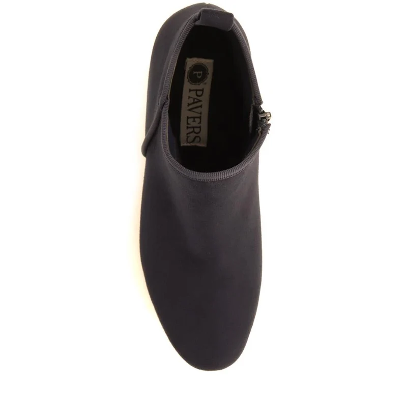 Heeled Short Ankle Boots - WBINS38005 / 324 159 - Navy