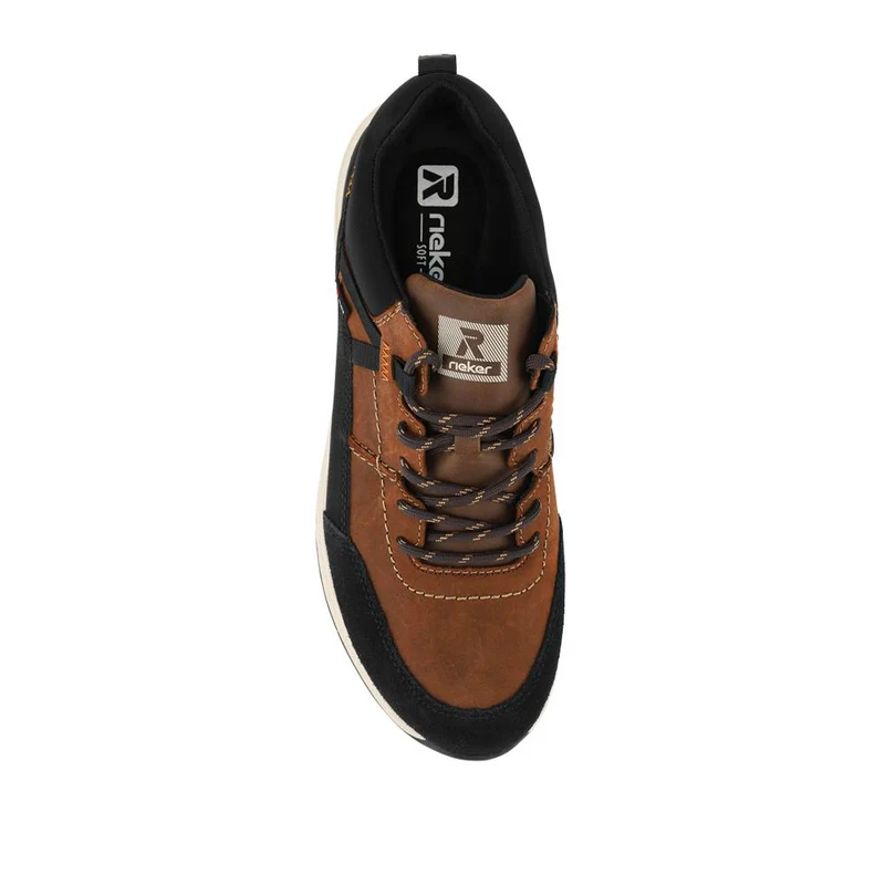 Rieker Rugged Leather Trainers - RKR42542 / 328 107 - Brown