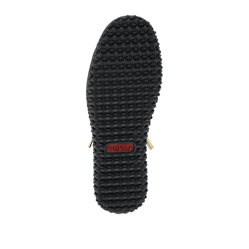 Rieker Zip & Lace Hi Top Trainers - RKR42551 / 328 208 - Black
