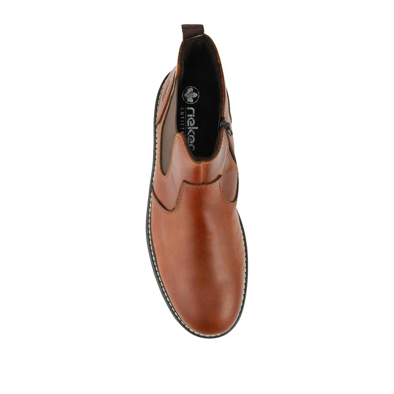 Rieker Cushioned Leather Chelsea Boots - RKR42539 / 328 104 - Tan