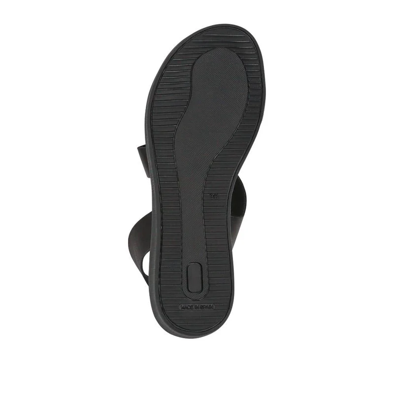 Elasticated Leather Sandals - PERSI41000 / 327 542 - Black