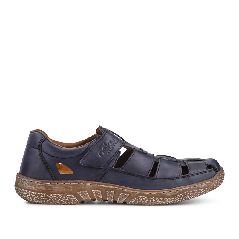 Breathable Leather Touch-Fasten Shoes - RKR41531 / 326 938 - Navy