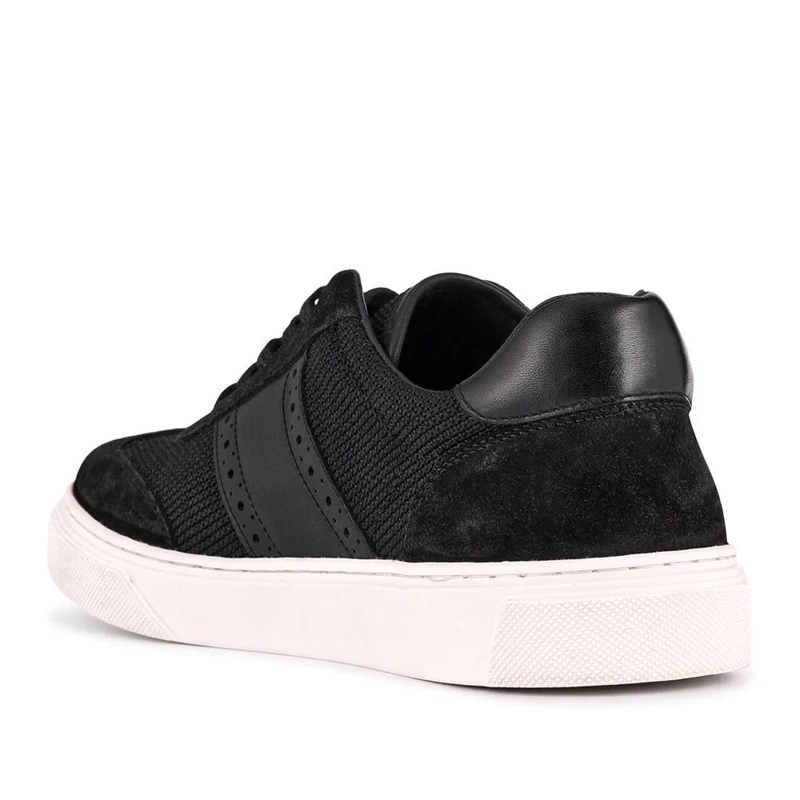 Stephan Lace-Up Leather Trainers - STEPHAN / 328 076 - Black Suede