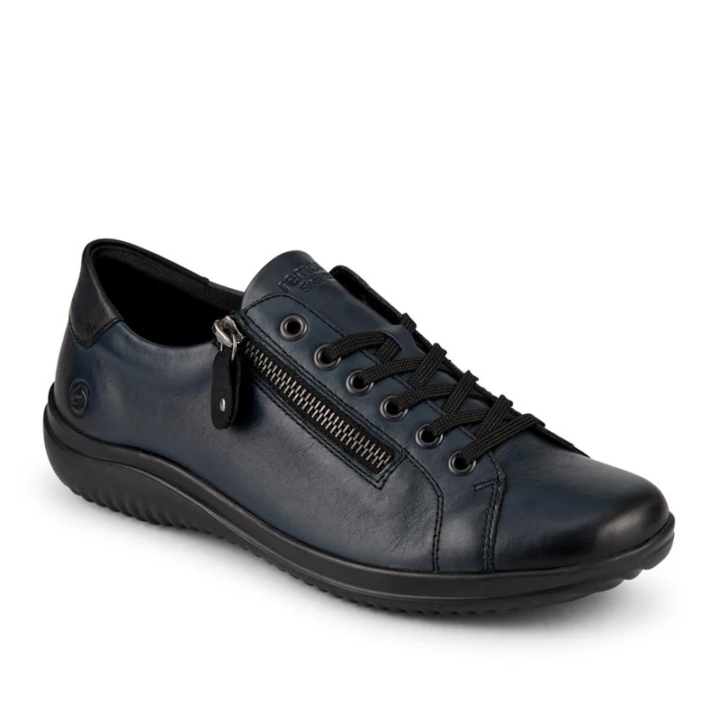 Leather Lace-Up Trainers - DRS39505 / 325 415