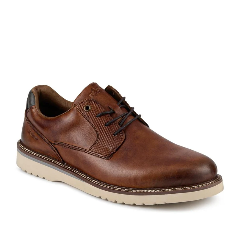 Rieker Wide Fit Leather Lace-Up Shoes - RKR42500 / 327 701