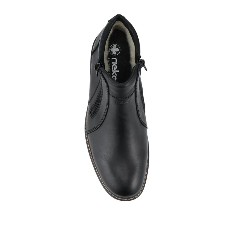 Rieker Cushioned Zip Up Ankle Boots - RKR42540 / 328 105 - Black