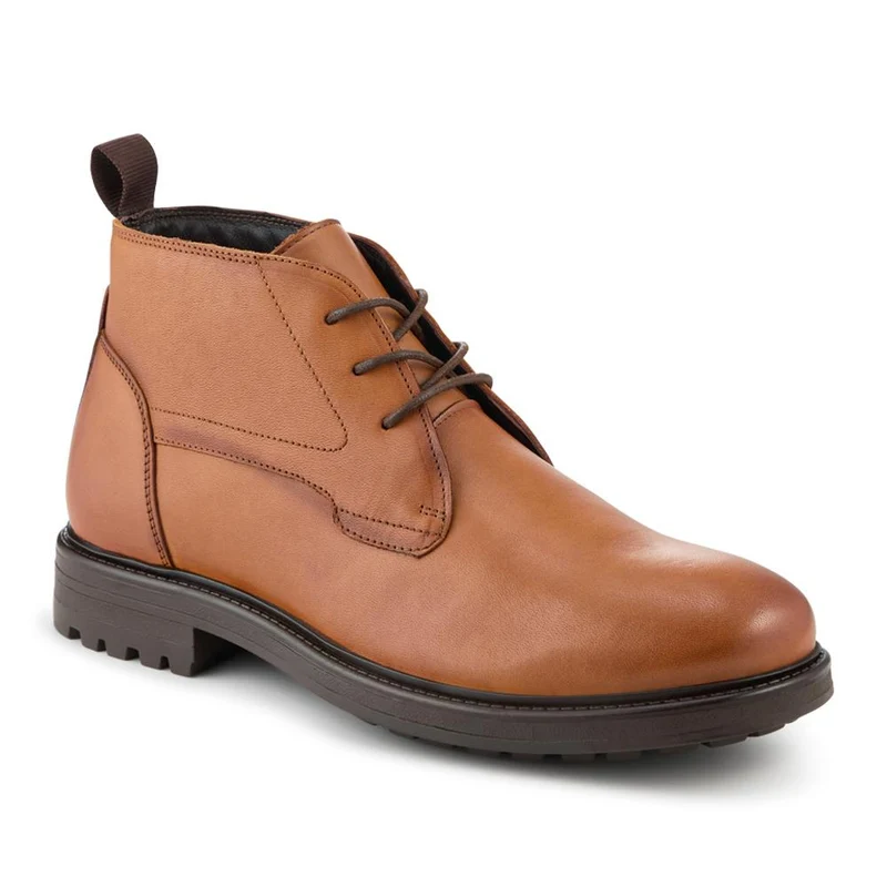 Leather Chukka Boots With Grippy Sole - JFOOT42027 / 328 338