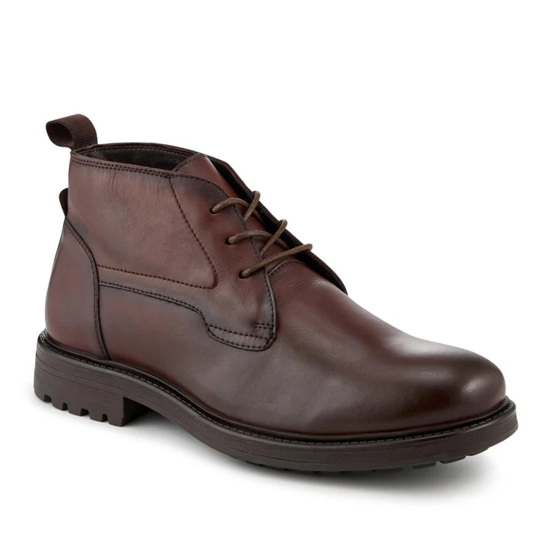 Leather Chukka Boots With Grippy Sole - JFOOT42027 / 328 338