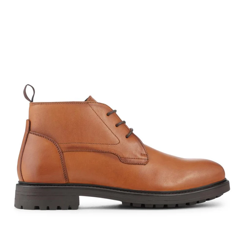 Smart Premium Leather Chukka Boots - JFOOT42027 / 328 338 - Tan