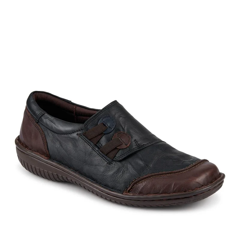 Loretta Leather Comfort Slip Ons - HAK42012 / 328 512