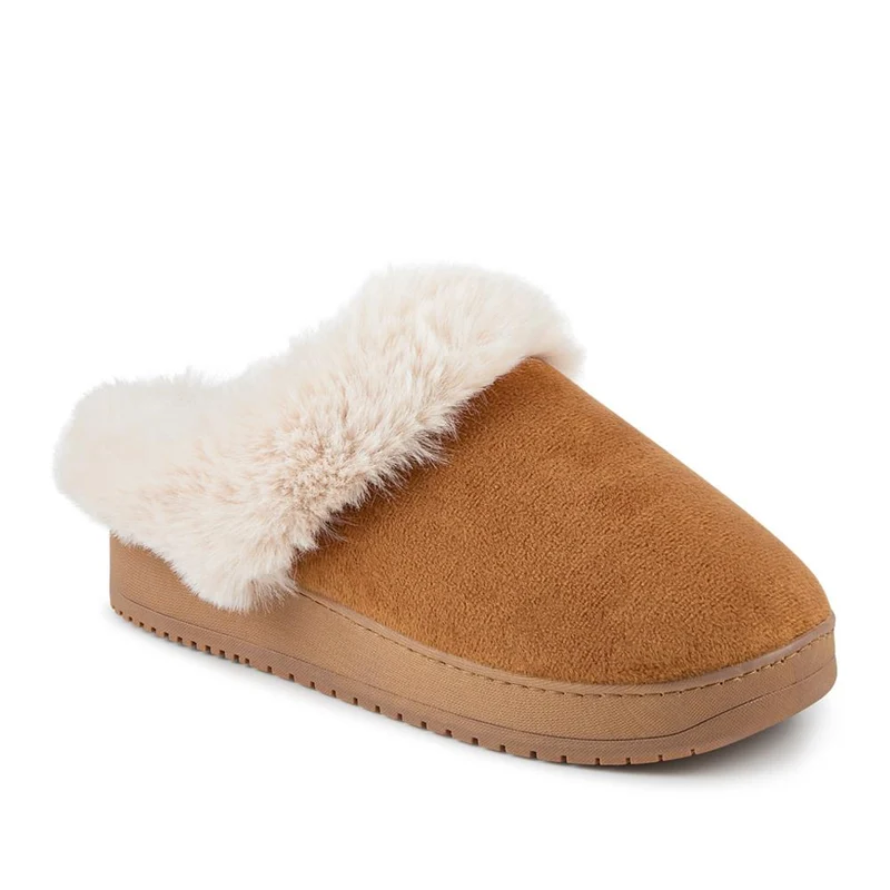 Cosy Mule Slippers - QING42004 / 327 932 - Chestnut
