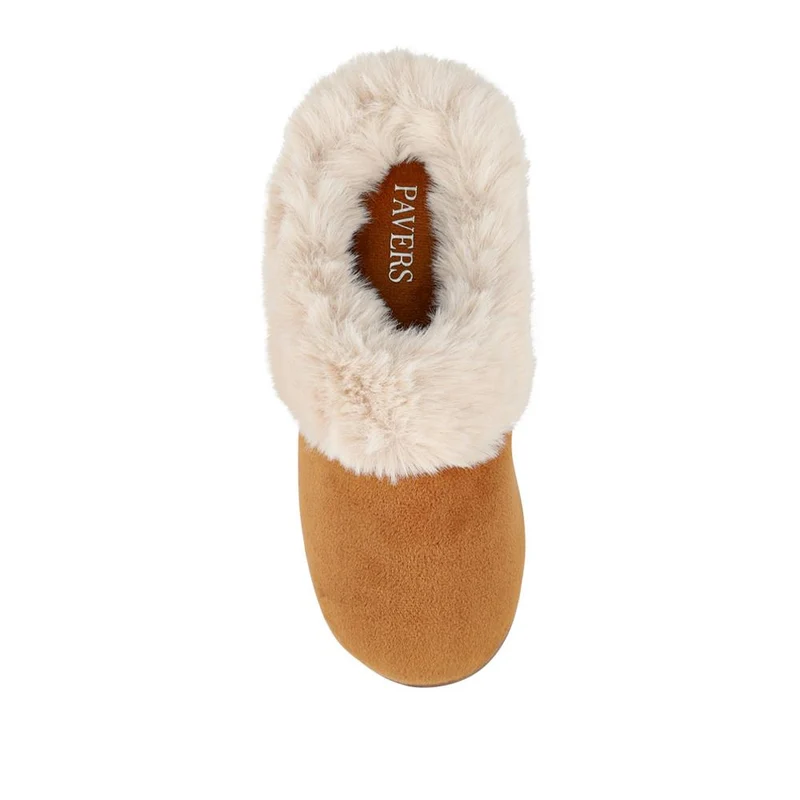 Cosy Mule Slippers - QING42004 / 327 932 - Chestnut