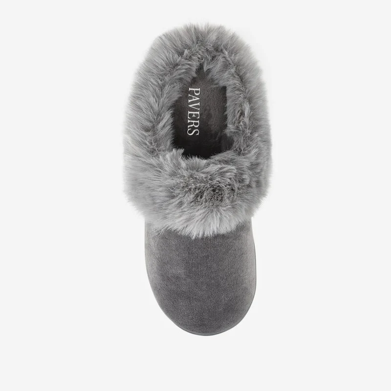 Cosy Mule Slippers - QING42004 / 327 932 - Grey