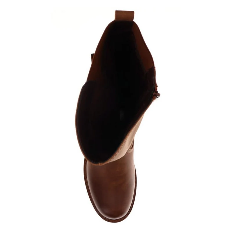 Dual-Buckle Long Boots - PINYI40005 / 326 150 - Brown