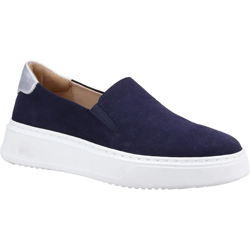 Hush Puppies Corinne Slip-On-Wildleder-Sneaker für Damen – Marineblau