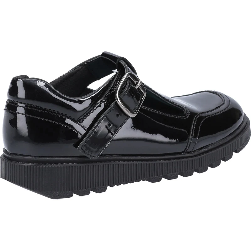 Hush Puppies Kerry Schulschuhe aus Lackleder für Mädchen – Schwarz