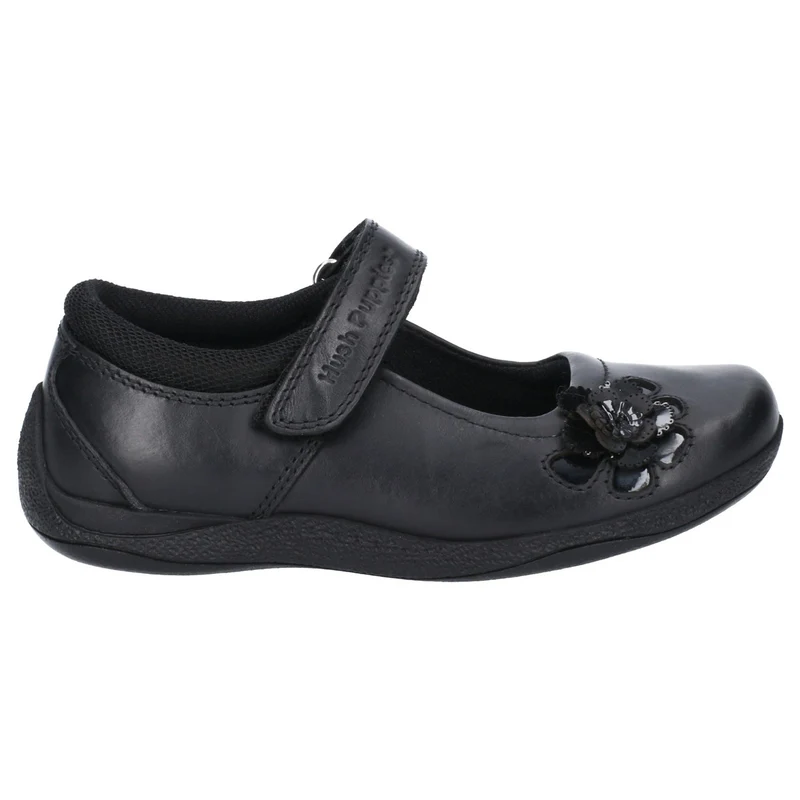 Hush Puppies Schulschuh „Jessica“ aus Leder für Mädchen – Schwarz
