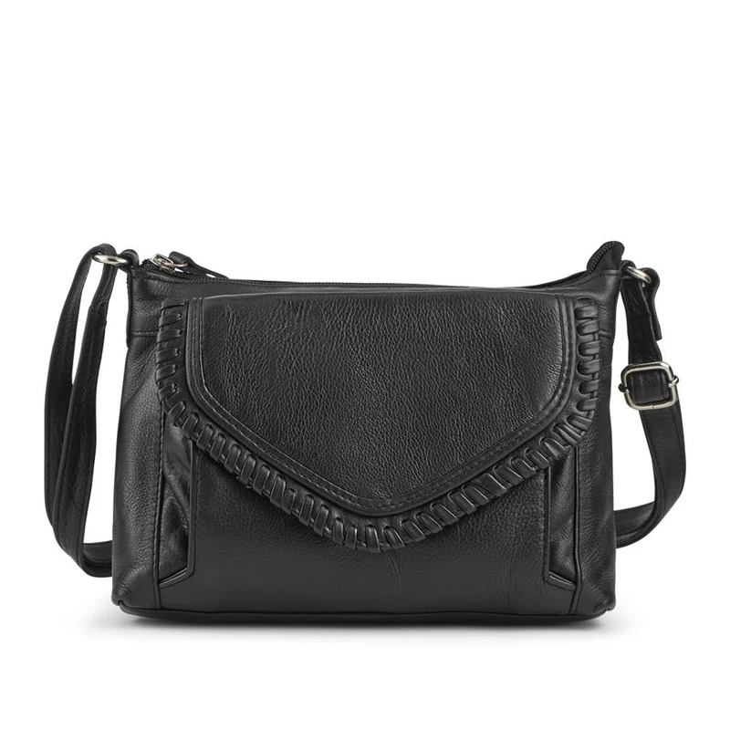 Adjustable Leather Cross Body Bag - JWNBG42000 / 328 629 - Black