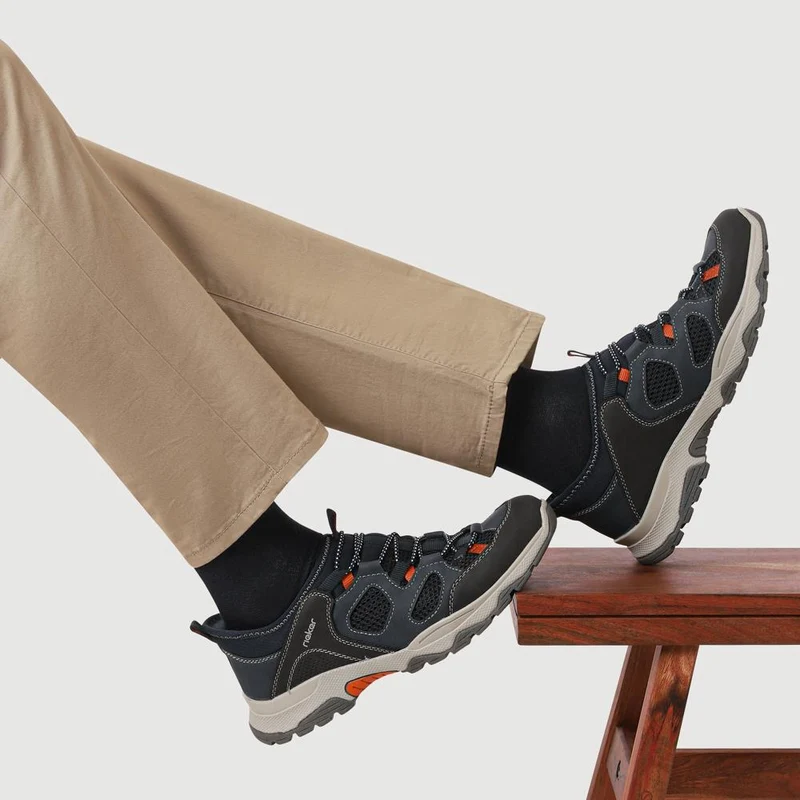 Wide-Fit Sports Trainers - RKR41530 / 326 937 - Navy Multi