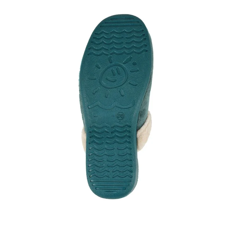 Heeled Mule Slippers - ANAT42000 / 328 297 - Teal
