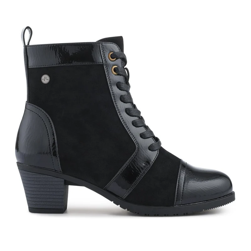 Block-Heeled Ankle Boots - SENBO42002 / 328 390 - Black